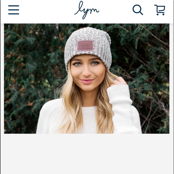 Love Your Melon Black Speckled Beanie - Picture 3 of 6